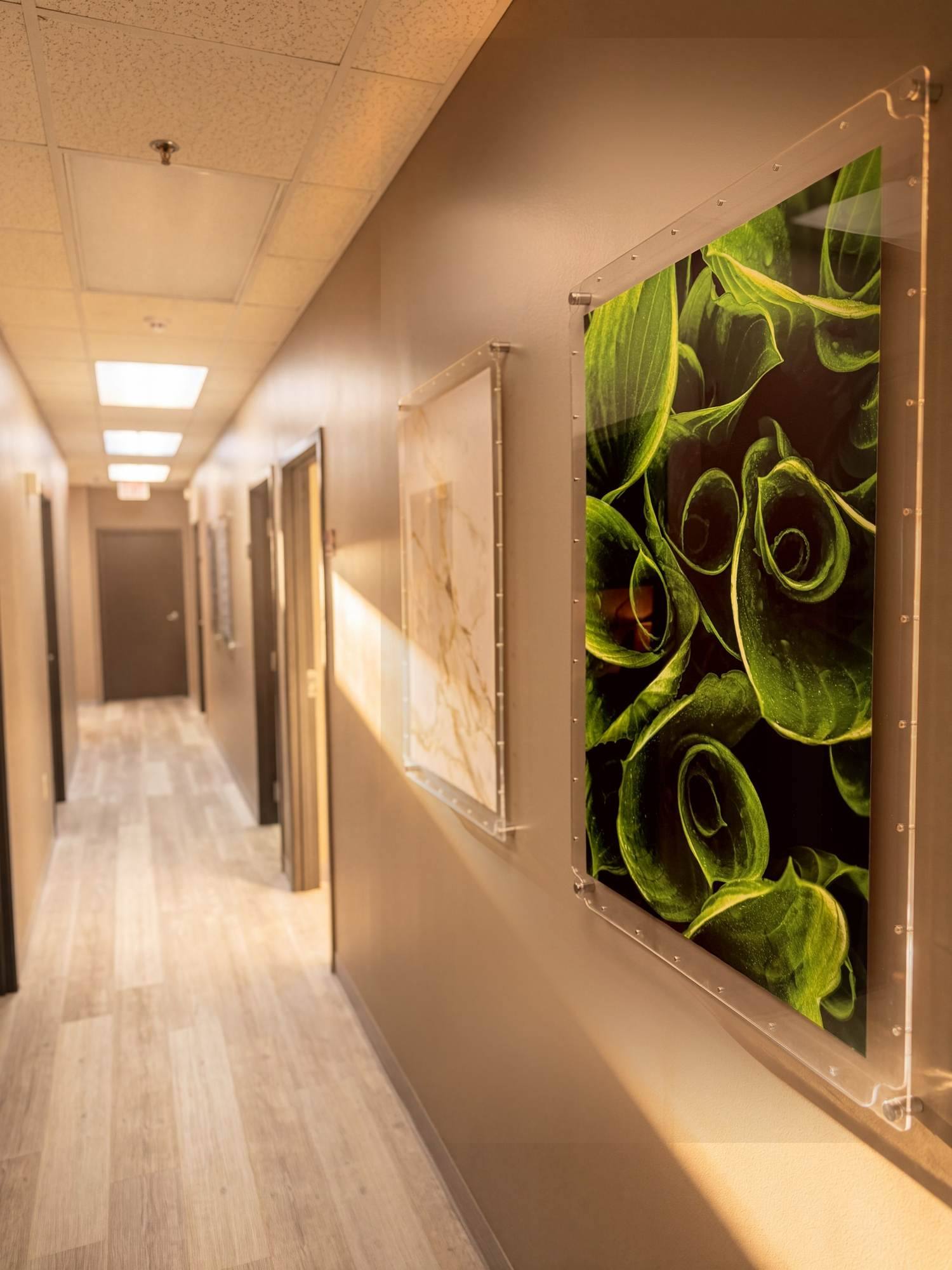 Hallway inside Julep Health in Ridgeland